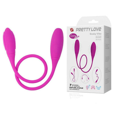 Stimolatore doppio in silicone con 2 motori e funzioni vibranti